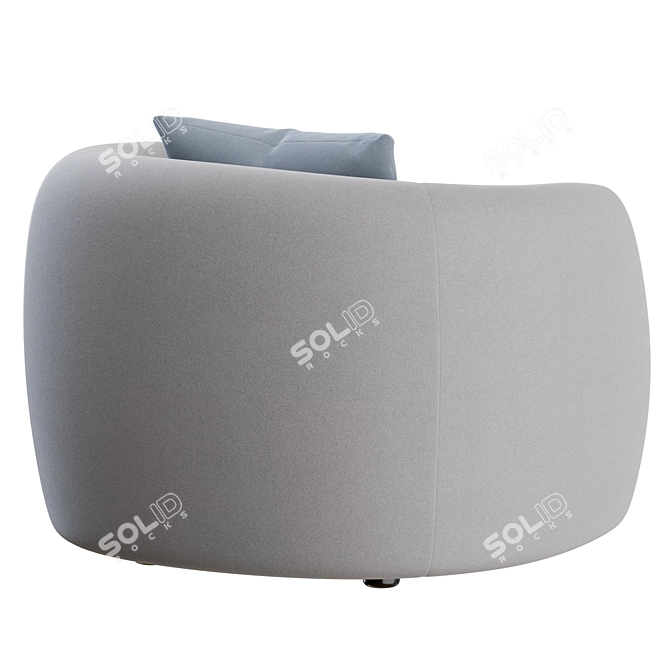 Modern Pacific Armchair: Moroso 3D model image 7