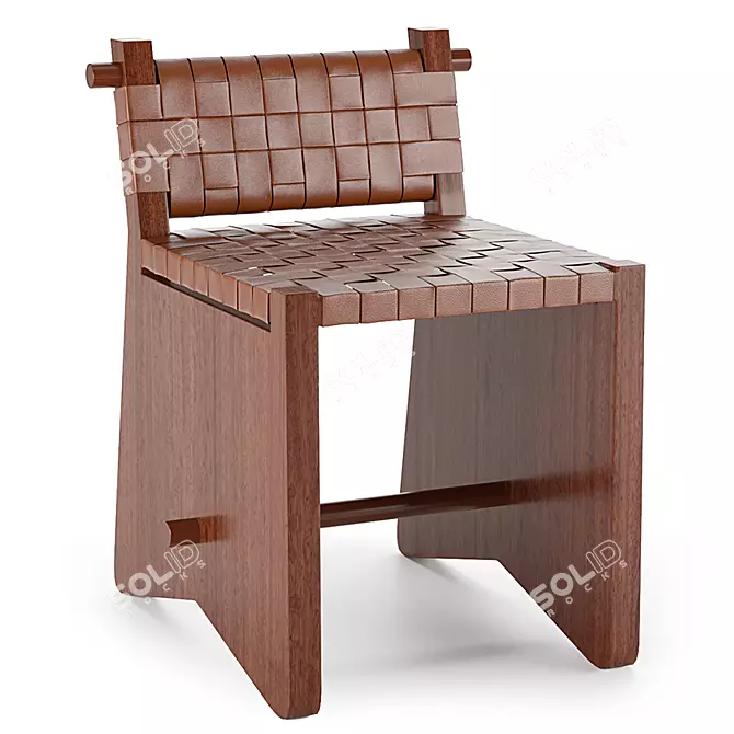 Rosewood Sella Little Chair 3D model image 1