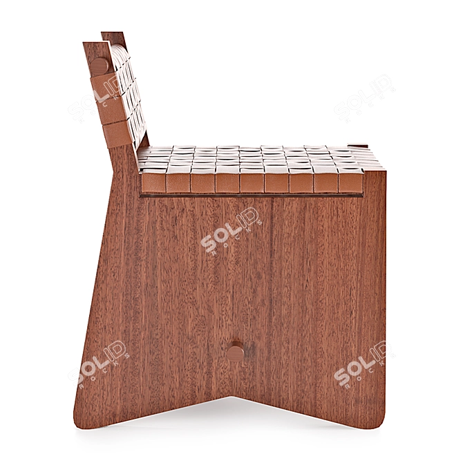 Rosewood Sella Little Chair 3D model image 4