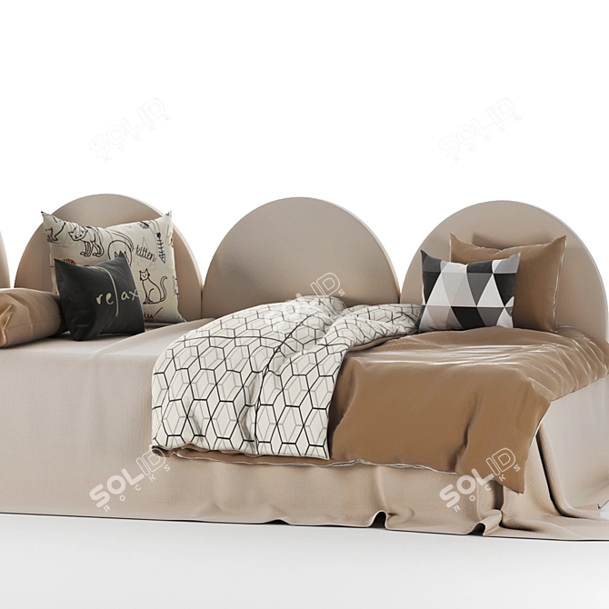 Peonihome Rest Bed Set 3D model image 3