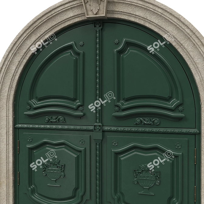  Classic 3D Max Door: 2100mm x 4455mm 3D model image 4