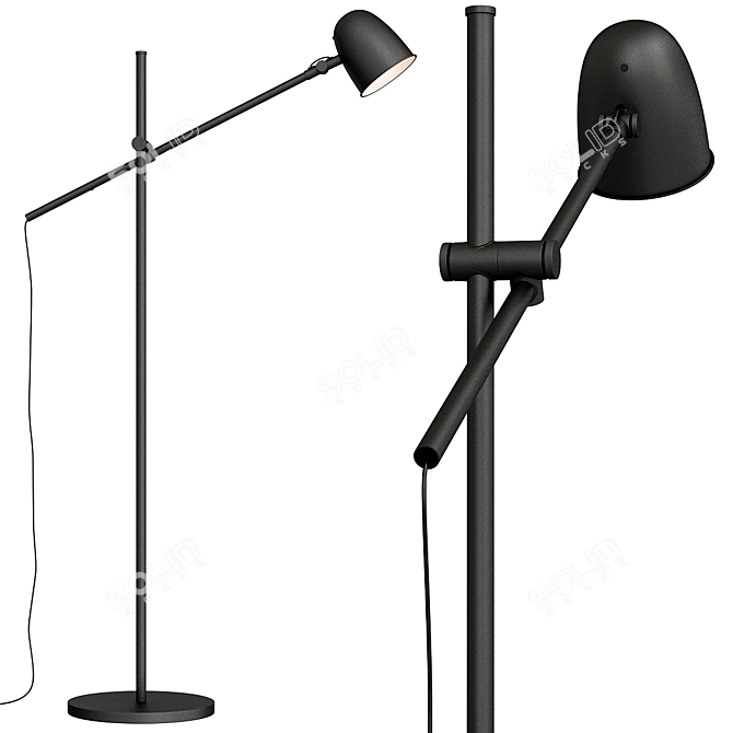 Skurup Floor Reading Lamp 3D model image 3