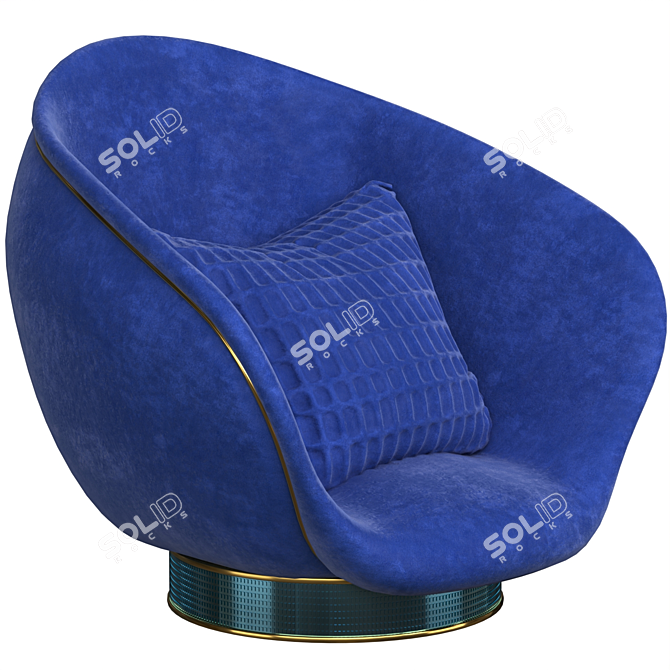 2014 Armchair: Stylish and Functional 3D model image 1