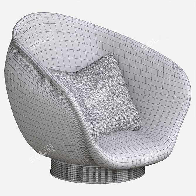 2014 Armchair: Stylish and Functional 3D model image 5