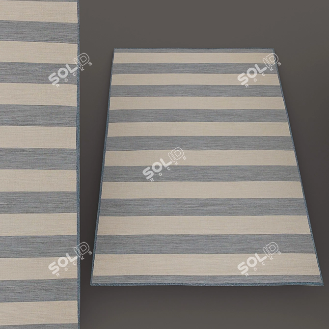 Modern IKEA Rug Collection 3D model image 4