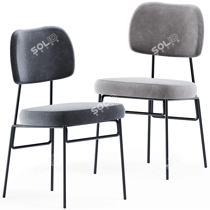 Annud Kapoor Chair: Elegant and Comfortable 3D model image 1