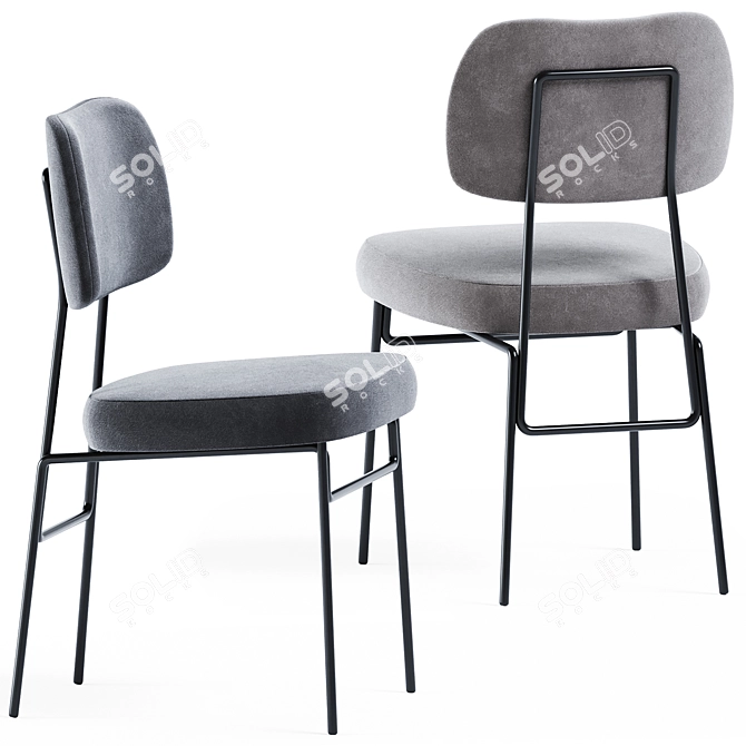 Annud Kapoor Chair: Elegant and Comfortable 3D model image 2