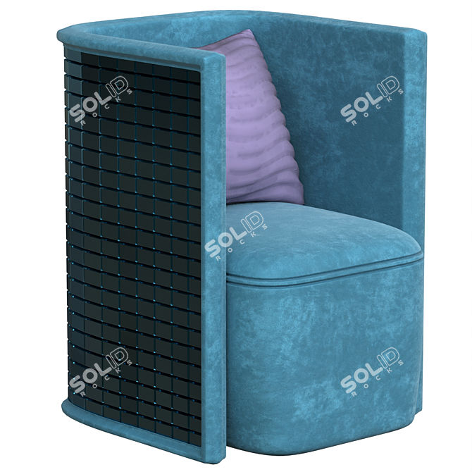 Modern Ergonomic Armchair 3D model image 1