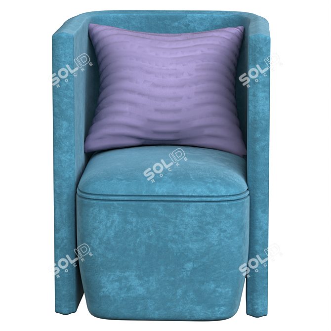 Modern Ergonomic Armchair 3D model image 2