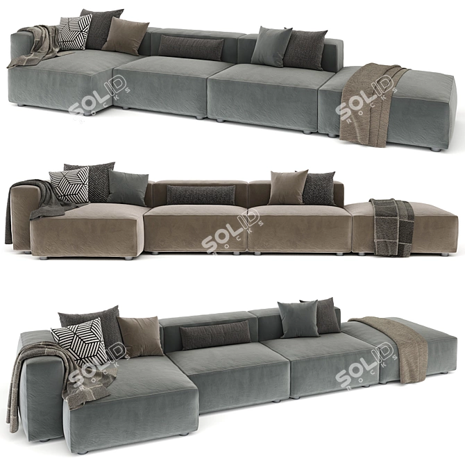 Modern Alberta Alcazar Sofa 3D model image 2