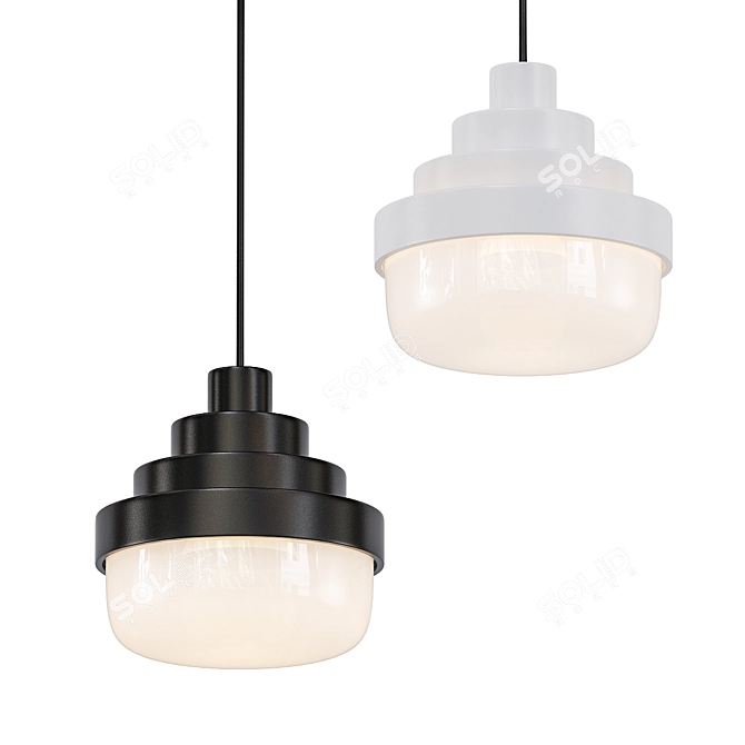 Honey Pendant: Nature's Elegance 3D model image 1