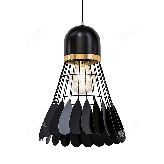 Nordic Art Deco Hanging Light 3D model image 1