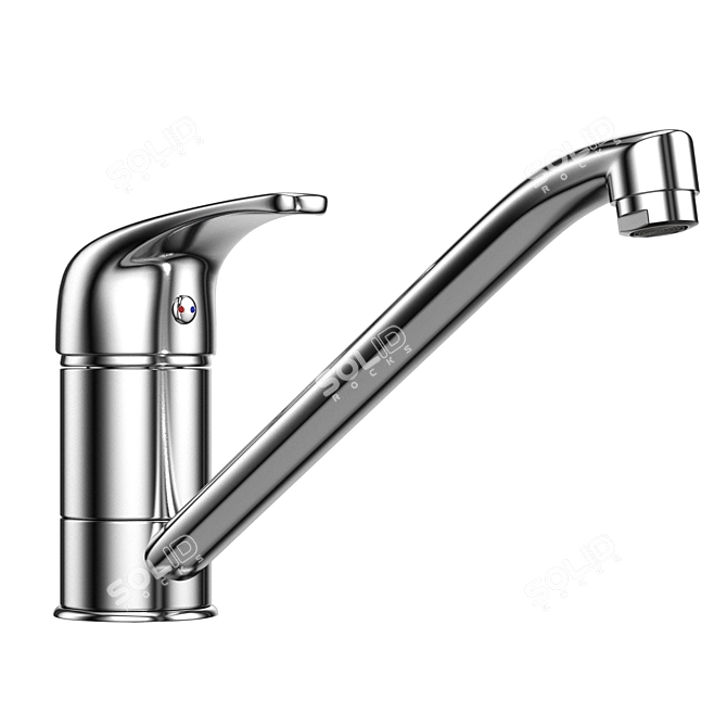 Modern Faucet F26: V-Ray & MentalRay Compatible 3D model image 6