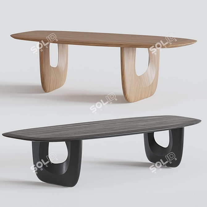 Elegance in Savignyplatz: Man of Parts Dining Table 3D model image 1