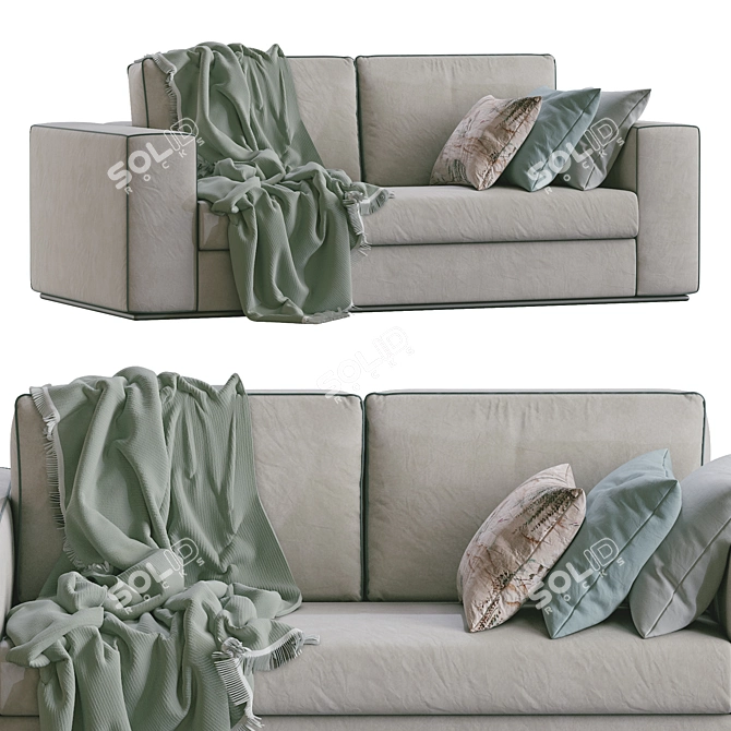 Elegant Alhambra Sofa with Stunning Dimensions 3D model image 6