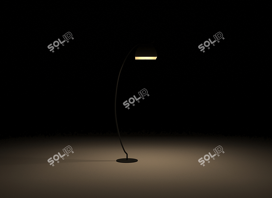 Title: Elegant Aladino Floor Lamp 3D model image 4