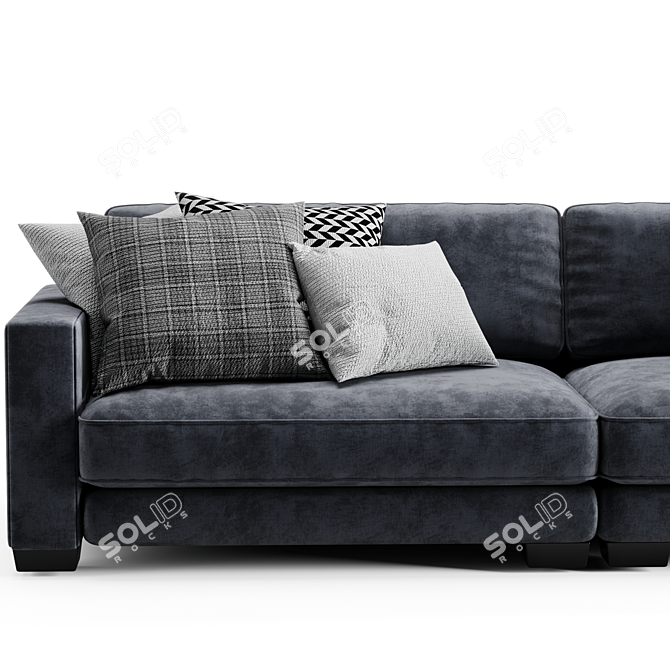 Modern Enzo Sofa: Sleek Design, 2015 Version 3D model image 2