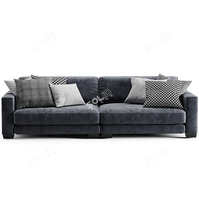 Modern Enzo Sofa: Sleek Design, 2015 Version 3D model image 3