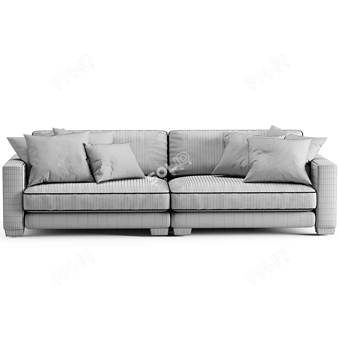 Modern Enzo Sofa: Sleek Design, 2015 Version 3D model image 6