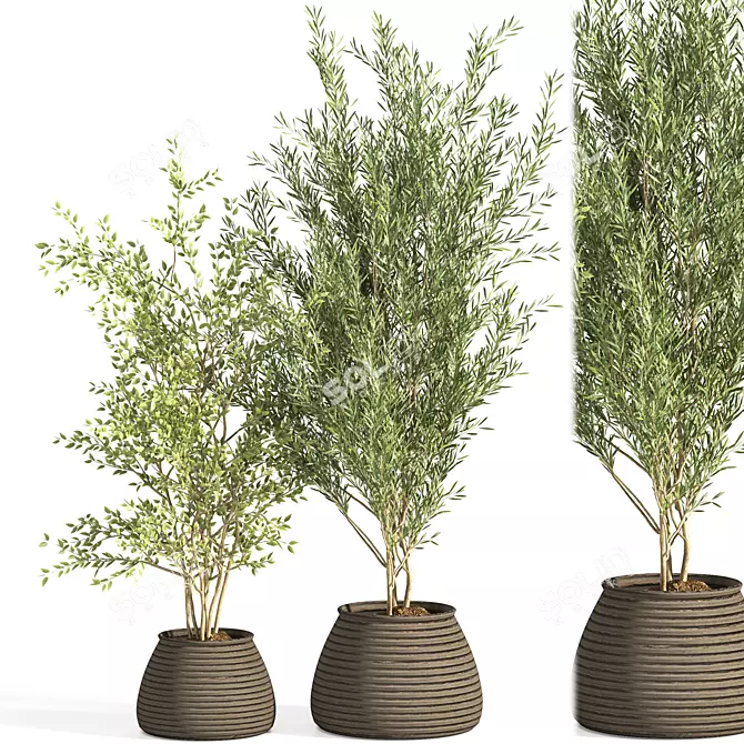 Elegant Plant Stand for Indoor Greenery 3D model image 1