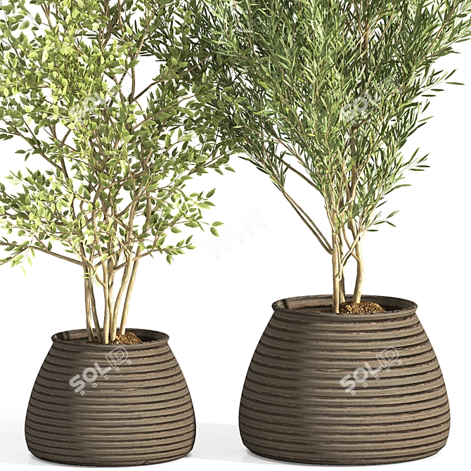 Elegant Plant Stand for Indoor Greenery 3D model image 3