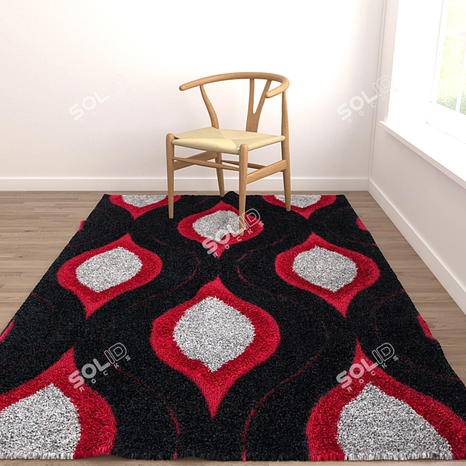 Versatile Rug Set with VRayFur 3D model image 4