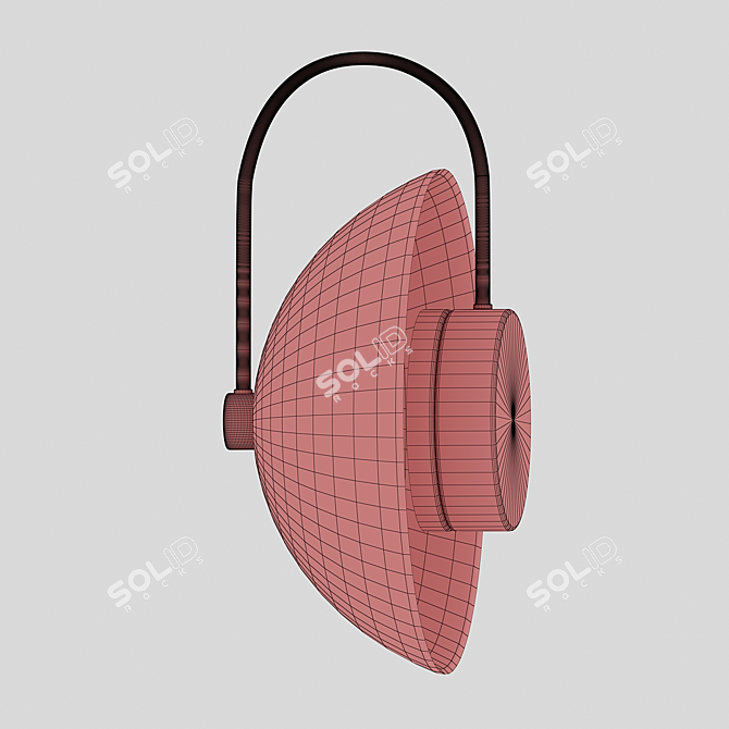 Melissa Black Smoky Metal Loft Pendant 3D model image 2