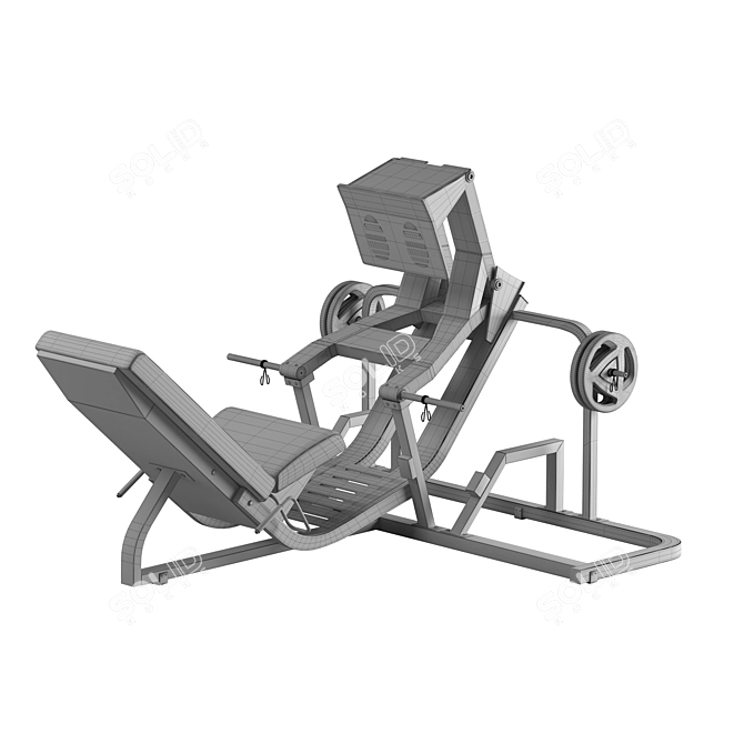 FitFlex Gym Equipment 3D model image 6