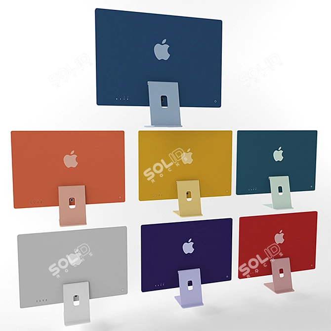 Imac 24" All Colors: Complete & Magical 3D model image 10