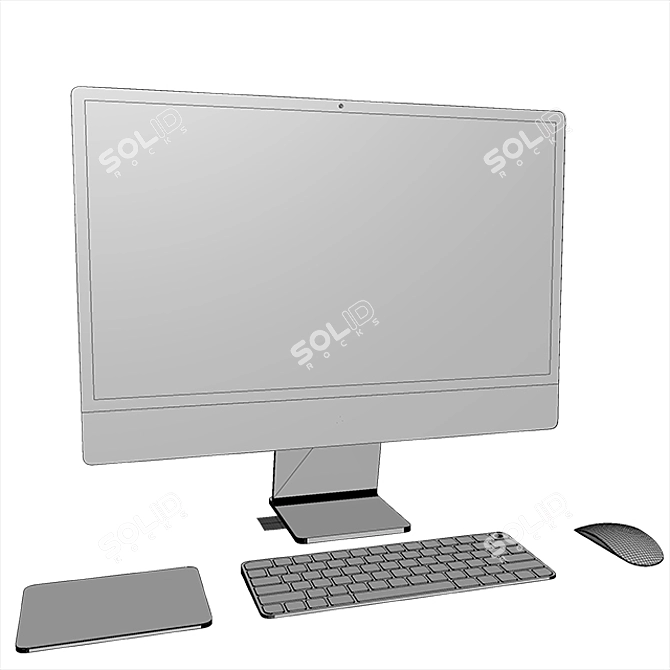 Imac 24" All Colors: Complete & Magical 3D model image 11