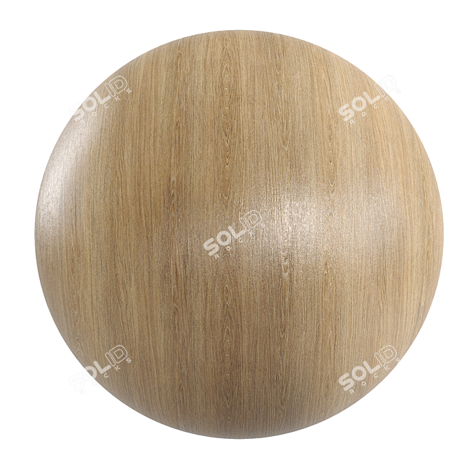 Golden Oak Wood Texture 3D model image 1