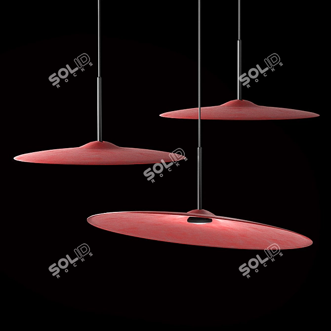 Acustica Pendant Lamp by Fabbian: Sound-Absorbing Elegance 3D model image 5