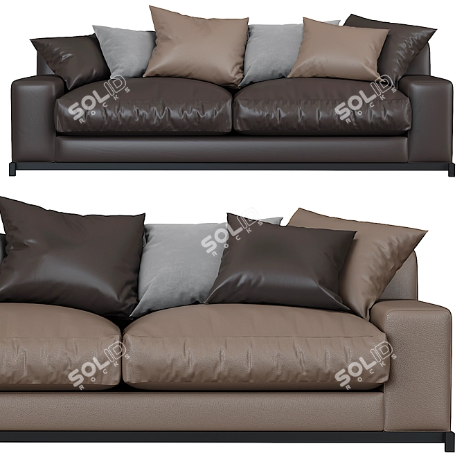 Modern Frieman Sofa: Stylish and Comfortable 3D model image 3