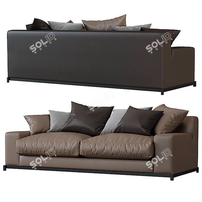 Modern Frieman Sofa: Stylish and Comfortable 3D model image 4