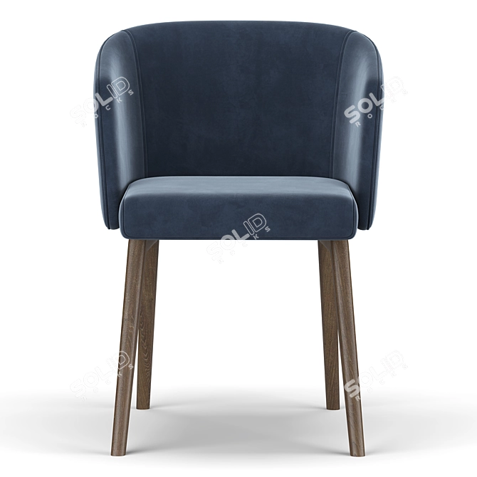 Elegant Reeves Dining Chair 3D model image 3