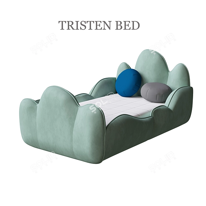 Luxury Dream Tristen Bed 3D model image 1