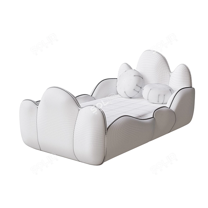 Luxury Dream Tristen Bed 3D model image 3