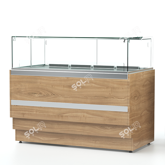 RKC1 Confectionery Counter: Professional Refrigerated Solution 3D model image 1