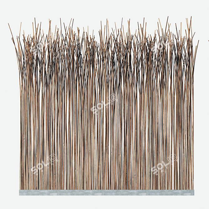 Elegant Thin Branch Screen 3D model image 4