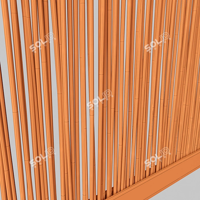 Elegant Thin Branch Screen 3D model image 7