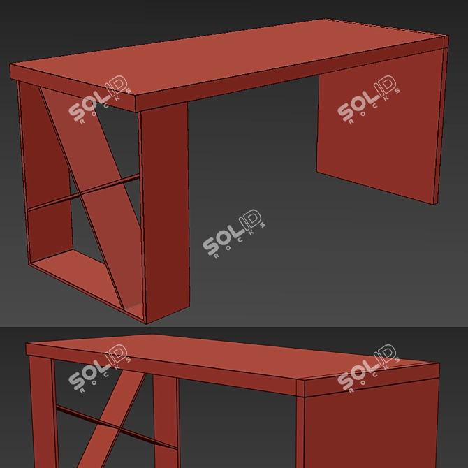 Corona Render 6 Office Table 3D model image 4