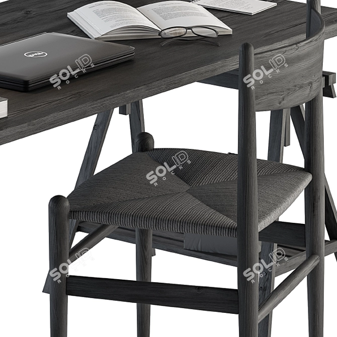 Modern Office Furniture - Home Office Solution 3D model image 3