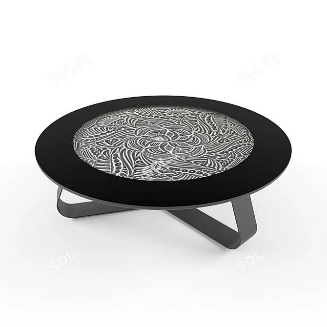 Kinetic Sand Table FM1200L: Interactive Art Experience 3D model image 2