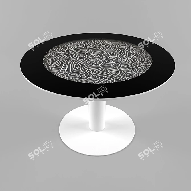  OM Kinetic Sand Table: Artful Design & Illuminated Surface 3D model image 2