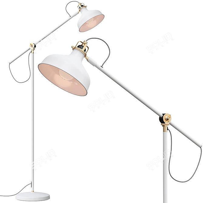 Ranarp Floor Reading Lamp 3D model image 2