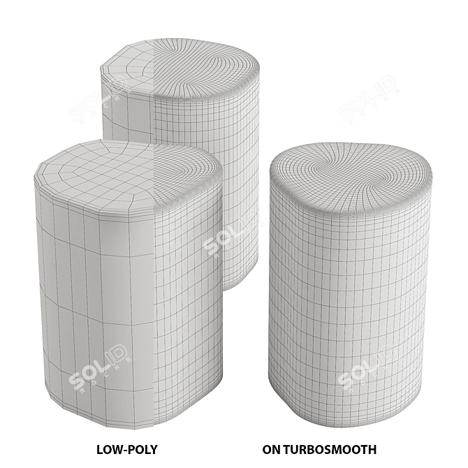 Cattelan Pancho 2021 Coffee Table 3D model image 4