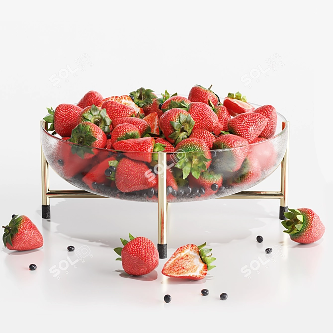 Modern Fruits Dish 2015 3D model image 1