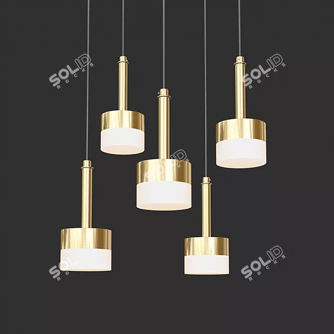 Modern LED Pendant Light: Lans 3D model image 1