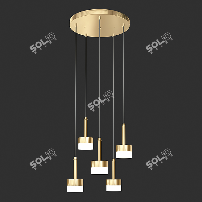 Modern LED Pendant Light: Lans 3D model image 2