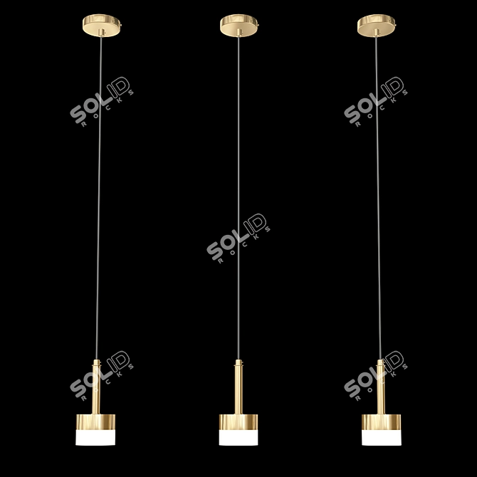 Modern LED Pendant Light: Lans 3D model image 4